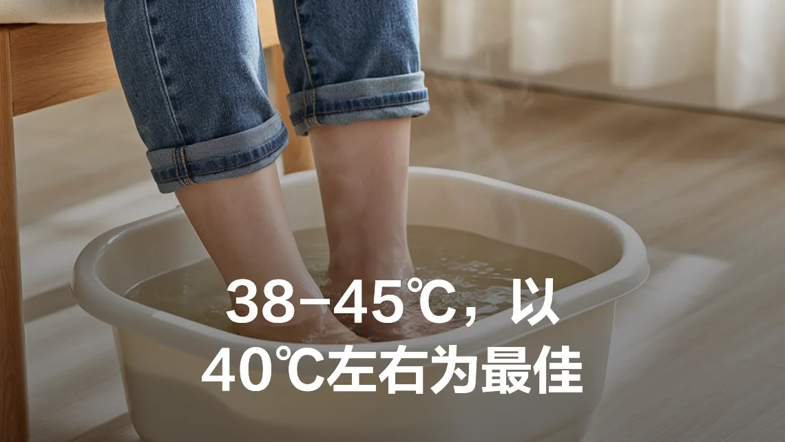 红斑型脚气泡脚水温