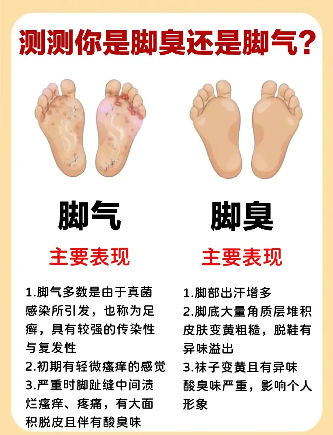 脚部异味足部慢性炎症产味
